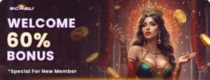 welcome 60% bonus