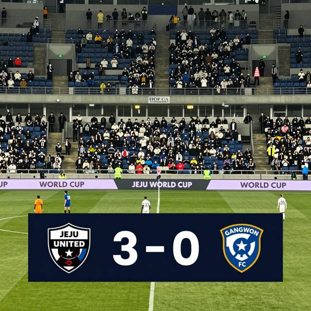 Jeju United đối đầu Gangwon FC: Ai thắng tại Jeju World Cup?